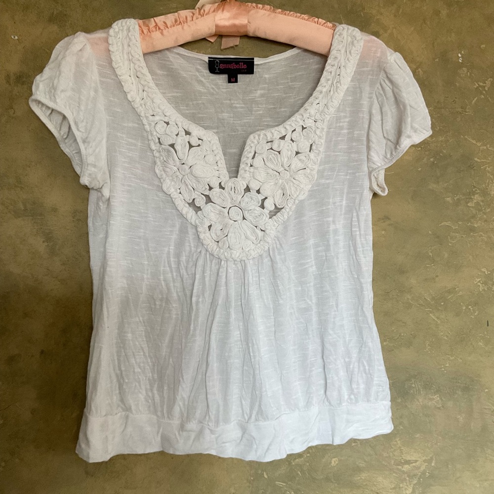Vintage Y2K Bohemian Milkmaid Prairie Top